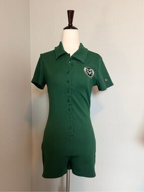 CSU Rams Green Gameday Romper by Hype & Vice - Size Medium Juniors